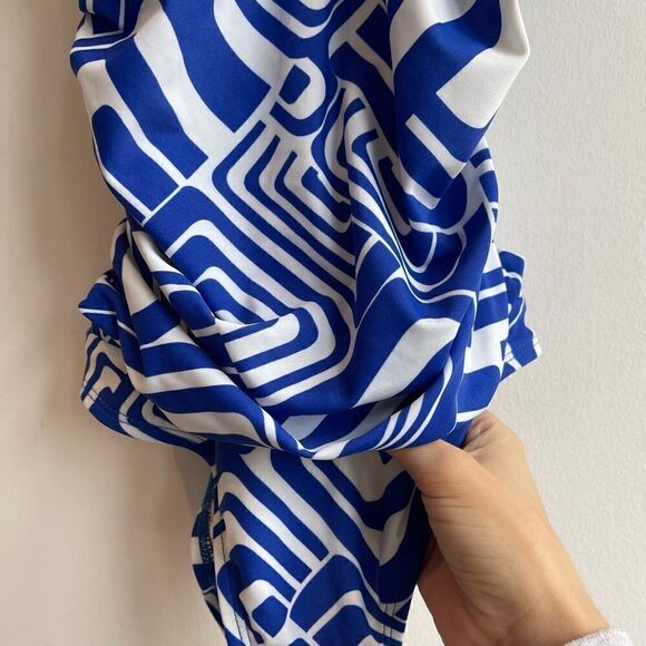 Kenneth Cole Reaction Womens Swimsuit One Piece Strappy Blue Size Medium - Picture 3 of 8